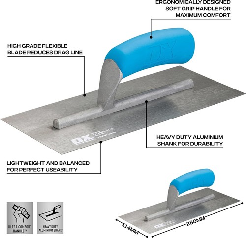 Trade plastering trowel - ox,