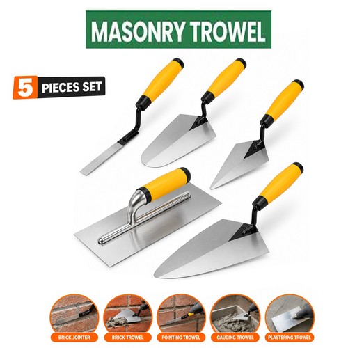 Piece builder trowel - builder's, set